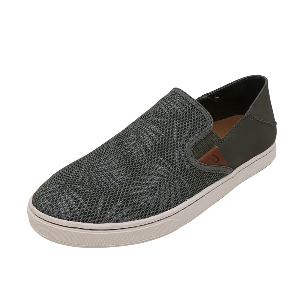 Olukai Pehuea Women's dark green Mesh Slip On Casual Comfort Shoes Size US‎ 10